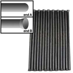 Pushrods, Chromoly, Hear-Treated, Cup/Ball, 5/16 in. Diameter, 7.342 in. Length, Set of 16