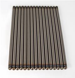 Pushrods, Hustler, Steel, Heat-treated, Ball Tips, 5/16 in. Diameter, 7.122 in. Overall Length, Set of 16