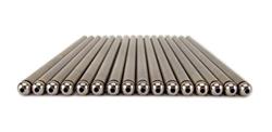 Pushrods, High Energy, Steel, Heat-Treated, 5/16 in. Diameter, 8.500 in. Length, Ford, Oldsmobile, Set of 16