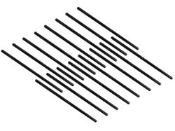 Pushrods, Hi-Tech, Chromoly, Heat-Treated, 5/16 in. Diameter, 8.250 in. Length, Universal, Set of 16