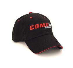 Ball Cap, Cotton Twill, Black, Comp Cams Logo, Velcro® Adjustable Strap, Each