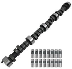 Cam and Lifters, Hydraulic Flat Tappet, Advertised Duration 292/292, Lift .501/.501, Chevy, Small Block, Kit
