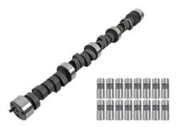 Cam and Lifters, Hydraulic Flat Tappet, Advertised Duration 284/296, Lift .507/.510, Chevy, Small Block, Kit