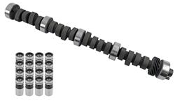 Cam and Lifters, Hydraulic Flat Tappet, Advertised Duration 260/260, Lift .484/.484, Ford, 351C, 351M, 400, Kit