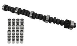 Cam and Lifters, Hydraulic Flat Tappet, Advertised Duration 280/280, Lift .530/.530, Ford, 351C, 351M, 400, Kit
