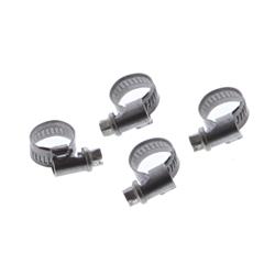 Hose Clamp, Gator Brand, Stainless Steel, Asymmetrical Thread, .313 - .500 in. Range, SAE Size 2, Set of 4