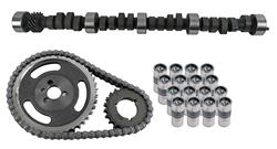 Cam/Lifters/Timing, Hydraulic Flat Tappet, Advertised Duration 270/270, Lift .470/.470, Chevy, Small Block, Kit
