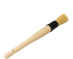 Car Detailing Brushes, Soft Goat-Boar Hair Bristle Brush, Natural, Each