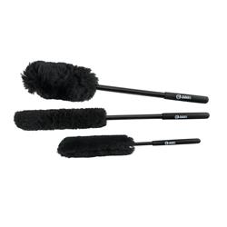 Car Detailing Brushes, Extended Reach Wheel Gerbils, Wheel and Spoke Type, Set of 3