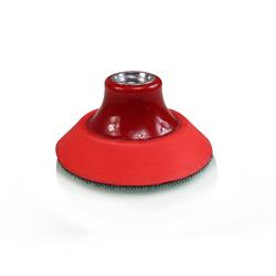 Polishing Pad Backing Plate, TORQ R5 Rotary Red, Hook/Loop Style, Plastic, Red, 3.00 in. Diameter, Each