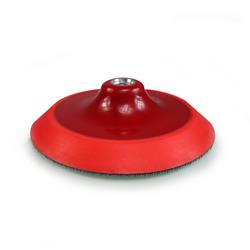 Polishing Pad Backing Plate, TORQ R5 Rotary Red, Hook/Loop Style, Plastic, Red, 6.00 in. Diameter, Each