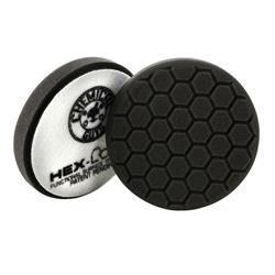 Buffing, Polishing & Applicator Pads, Hex-Logic Self-Centered Cutting and Polishing Pads, Foam, Black, 4.00 in. Diameter, Extra-light Finishing, Each