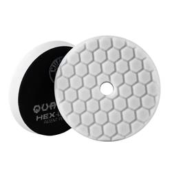 Buffing, Polishing & Applicator Pads, Hex-Logic Quantum Buffing Pads, White, Foam, 5.00 in. Diameter, Medium-light Polishing, Each