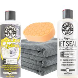 Detailing Kit, Headlight Restoration Bundle, Applicator Pad, Restorer, Protectant, Sealant, Microfiber Towels, Kit