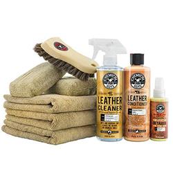 Cleaning Kit, Leather, Upholstery, Cleaner, Conditioner, Detailer, Brush, Microfiber Towel, Applicator, Kit