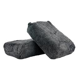 Applicator Pads, Workhorse Premium Grade Microfiber Applicators, Black, Pair