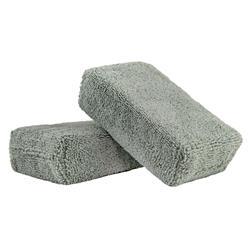 Applicator Pads, Workhorse Premium Grade Microfiber Applicators, Gray, Pair