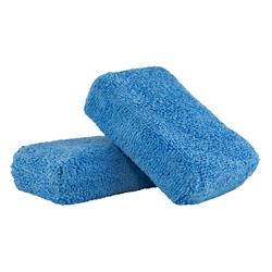 Applicator Pads, Monster Fluff Plush, Microfiber Applicators, Blue, Pair