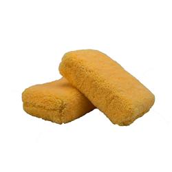 Applicator Pads, Workhorse Premium Grade Microfiber Applicators, Yellow, Pair