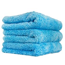 Drying Towel, Shaggy Fur-Ball Microfiber Towel, Blue, 16 in. x 16 in., Each