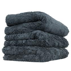 Drying Towels, Happy Ending, Microfiber, Edgeless Towel, Gray, 16 in. x 16 in., Set of 3