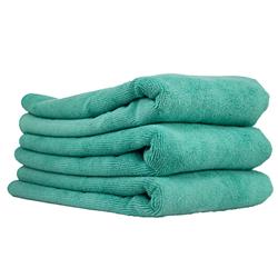 Drying Towels, Workhorse XL Professional Grade Microfiber Towels, Green, 16 in. x 24 in., Set of 3