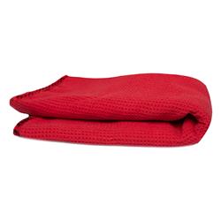 Drying Towels, Waffle Weave Glass and Window Microfiber Towel, Red, 24.00 in. x 16.00 in., Each