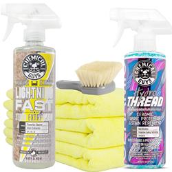 Detailing Kit, Upholstery Stain Removal Bundle, Microfiber Towels, Brush, Stain Extractor, Protectant, Kit