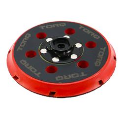 Polisher Backing Plate, Compatible with TORQ 22D and TORQ 15DA, 6 in. Diameter, Plastic, Each