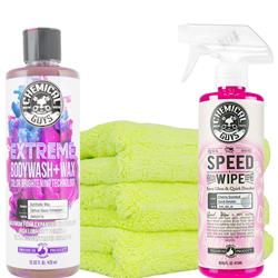Detailing Kit, Wash and Wipe Bundle, Car Wash with Wax, Towel, Detailer, Kit