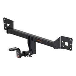Receiver Hitch, Class I, 1 1/4 in. Receiver, Square Tube Welded, Black Powdercoated, with Old-Style Ball Mount, Ford, Focus RS, Each