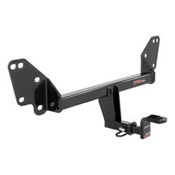 Receiver Hitch, Class I, 1 1/4 in. Receiver, Square Tube Welded, Black Powdercoated, with Old-Style Ball Mount, Cadillac, Chevrolet, Each