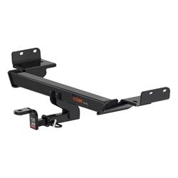 Receiver Hitch, Class II, 1 1/4 in. Receiver, Square Tube Welded, Black Powdercoated, with Old-Style Ball Mount, Jeep, Compass, Each