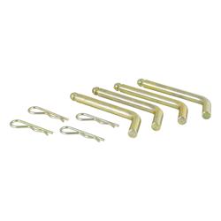 Reciever Hitch Pins, Fifth Wheel, Steel, Zinc Finish, 0.500 in. Hole Size, Set of 4