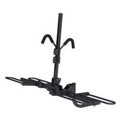 Bike Racks, CURT Tray-Style Bike Rack, Platform-Style Bike Rack, Hitch Mount, 1.25 and 2 in. Receiver Size, 2 Bike Capacity, Steel, Black, Each