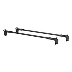 Roof Rack Cross Bars, Steel, Black Powdercoated, 59.770 in. Long, Jeep, Pair