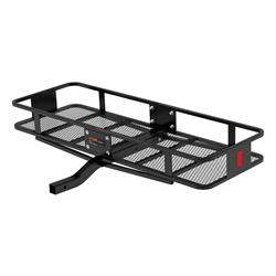 Cargo Carrier, Receiver Hitch Mount, Steel, Black Powdercoated, 500 lb. Capacity, 60 in. x 20 in., Each