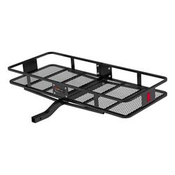 Cargo Carrier, Receiver Hitch Mount, Steel, Black Powdercoated, 500 lb. Capacity, 60 in. x 24 in., Each