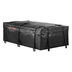 Storage Bag, Extended Roof Rack Cargo Bag, 21 cu. ft. Capacity, Vinyl, Black, 34 in. Width, 59 in. Length, 18 in. Height, Each