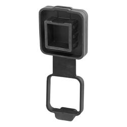Receiver Hitch Cover, 2 in. Size, Plastic, Black, Each