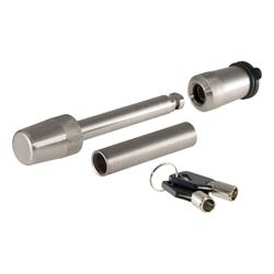 Receiver Hitch Lock, 1/2 in. Pin, 5/8 in. Adapter Sleeve, Stainless, 2 Keys, 1.25-2 in. Receiver, Each