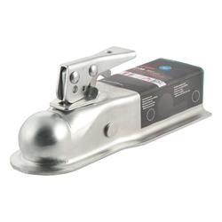 Trailer Coupler, Posi-Lock, 2 in. Ball, 500 lb. TW, 3,500 lb. GTW, Steel, Zinc Plated, Each