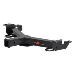 Receiver Hitch, Front Location, 2 in. Receiver, Square Tube Welded, Black Powdercoated, Each