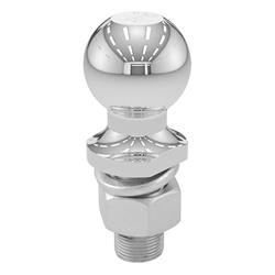 Hitch Ball, Chrome, 2 in. Ball, 1 in. Diameter Shank, 2.125 in. Length Shank, 6,000 lbs., Each