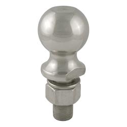 Hitch Ball, Stainless Steel, 2 5/16 in. Ball, 1 in. Diameter Shank, 2.125 in. Length Shank, 7,500 lbs., Each