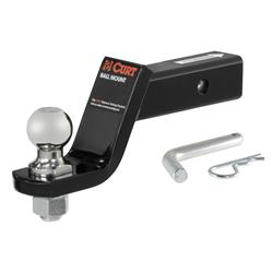 Receiver Hitch Ball Mount, Ready Tow, 2 in. Square, 4 in Drop, 2 in. Rise, 8.25 in. Length, Ball, Pin, Kit