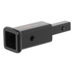 Receiver Hitch Adapter, Black Powdercoated, 1 1/4 in. Receiver to 2 in., 6 in. Length, 350 lb. GTW, Each