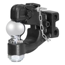 Pintle Hitch, Ball and Pintle Hook, Channel Mount, 13,000 lbs. GTW, 2 5/16 in. Hitch Ball Diameter, Each