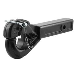 Pintle Hitch, Hook, 2 in. Square Receiver Mount, 10,000 lbs. GTW, Steel, Black, Each