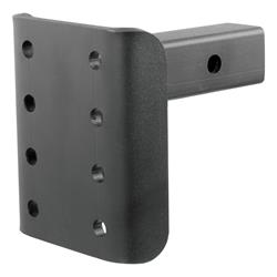 Pintle Mount, Adjustable, 17,000 lbs. , 3-Position Mounting, 2 in. Square Receiver Style, Steel, Black, Each